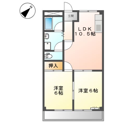 エバーハイツの間取り