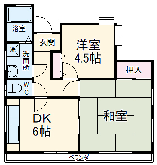 コーポ野田の間取り