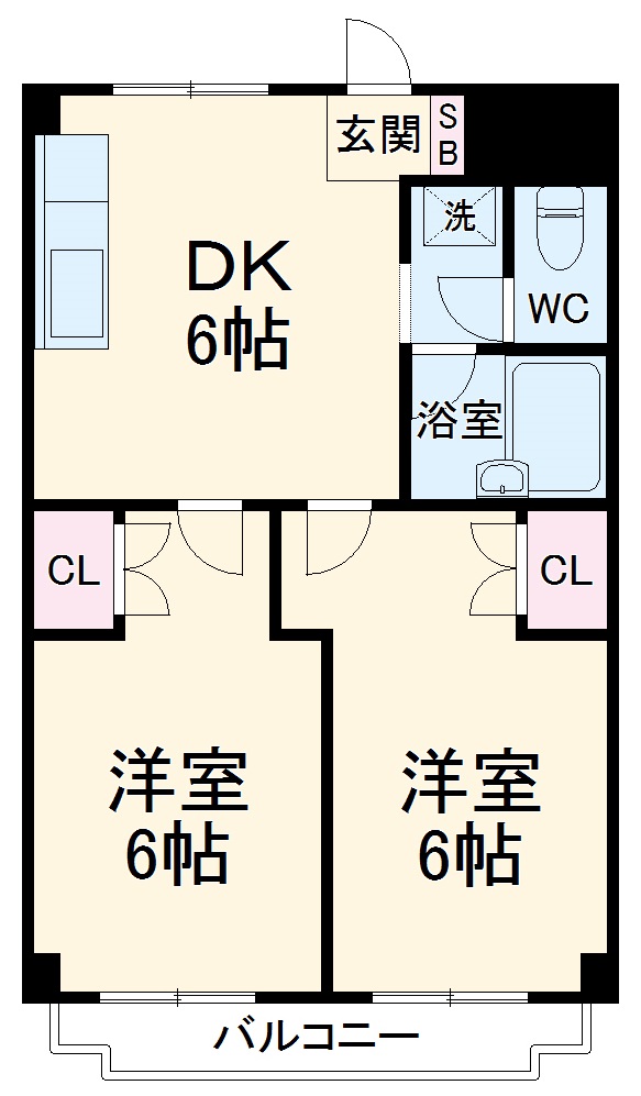 シャルマン元住吉の間取り