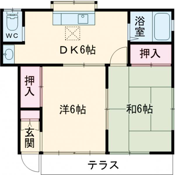 ゴールデンハイツBの間取り