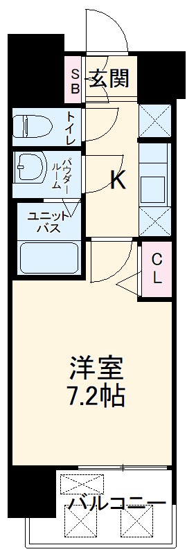 プレサンスＮＡＧＯＹＡ本陣の間取り