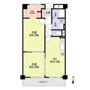 プライム八田の間取り