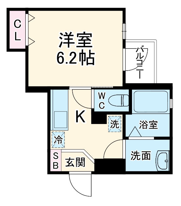 AXIA亀島の間取り