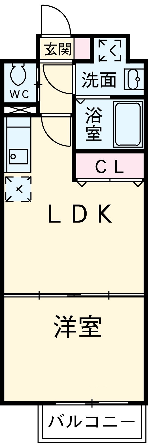 HF名駅北レジデンス WESTの間取り