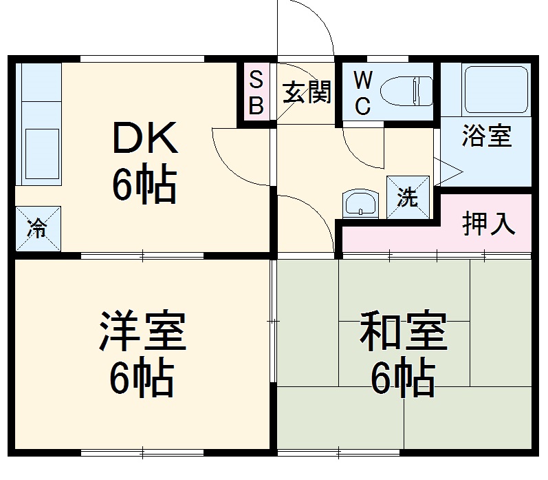 シティ浜の間取り