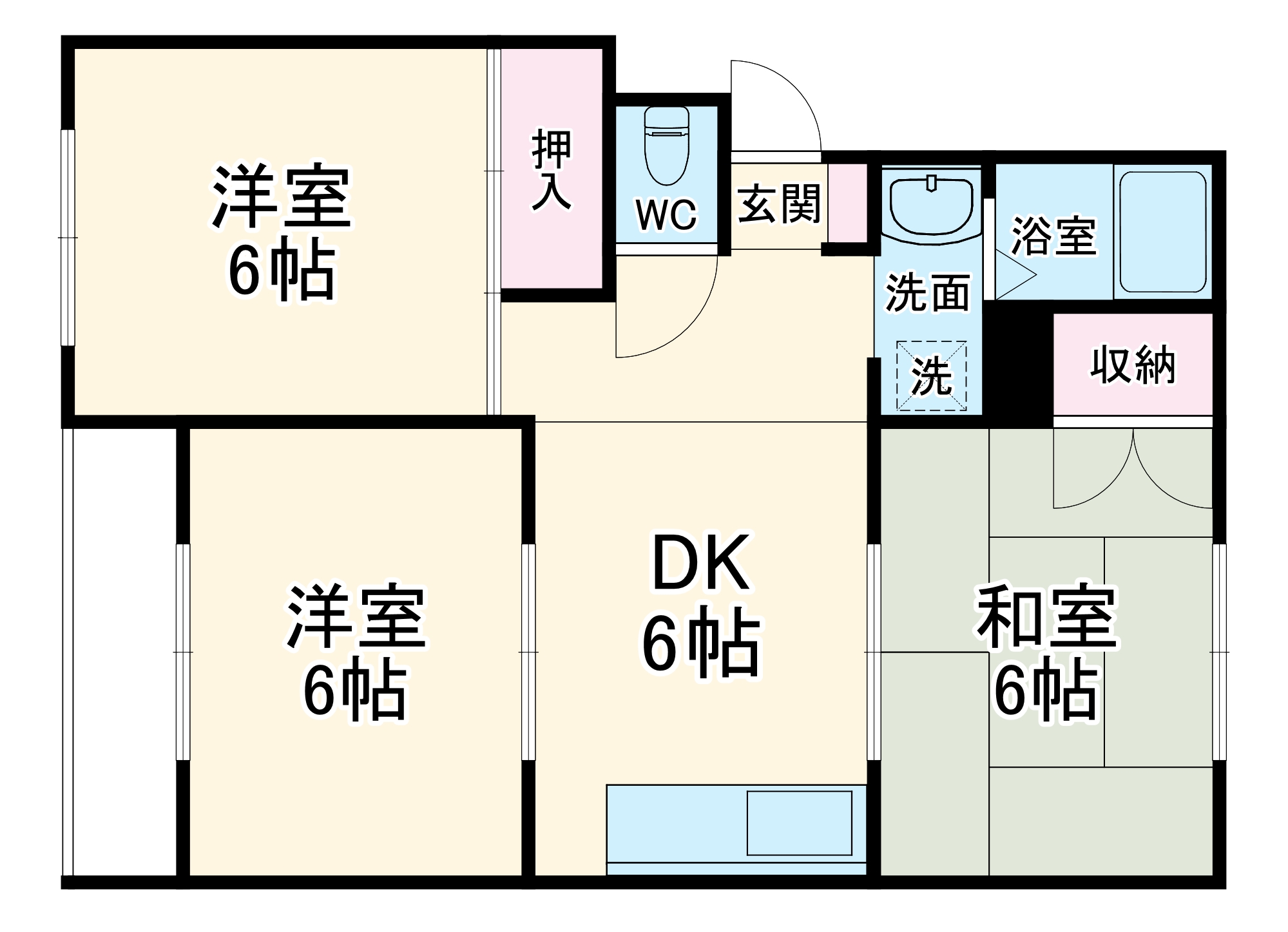 ライフコア橋本の間取り