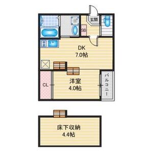 ハーモニーテラス中村町Ⅲの間取り