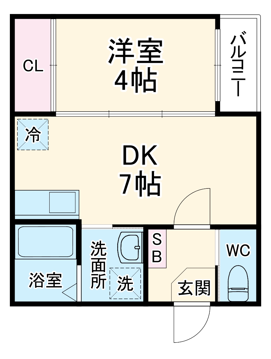 ハーモニーテラス中村町Ⅲの間取り