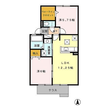 ウエストリバーの間取り