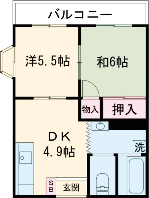 エレナマンションの間取り
