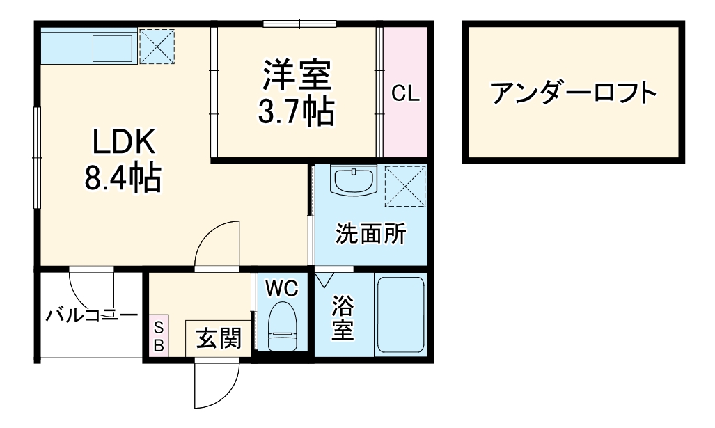 Urban Heim NAKAMURAの間取り