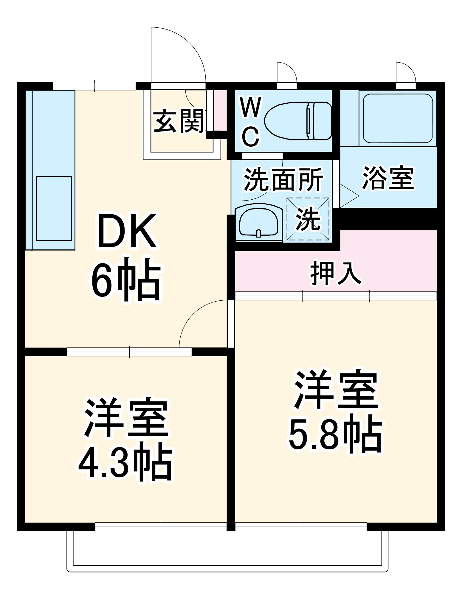 グレースハイツの間取り