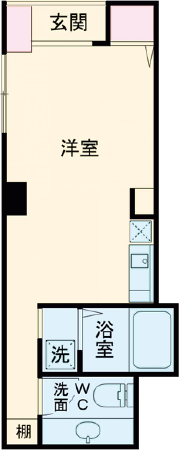 マリーナ・タカケンビルNo.6の間取り