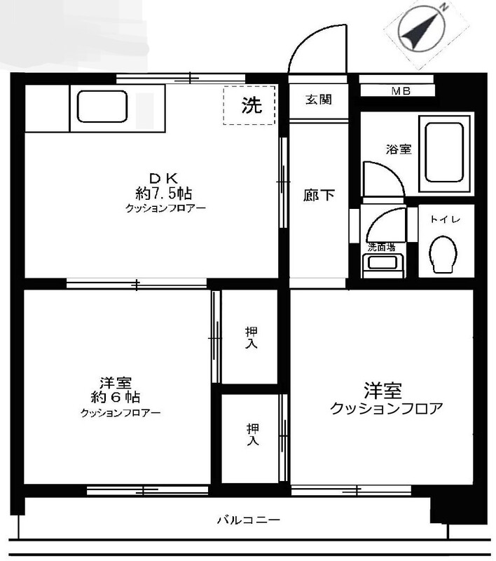 ダイヤモンドレジデンス南小岩の間取り