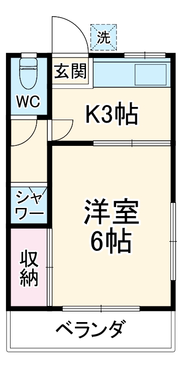 大武荘3号の間取り