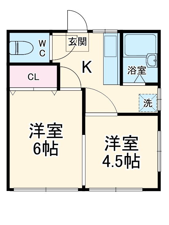 大武荘5号の間取り