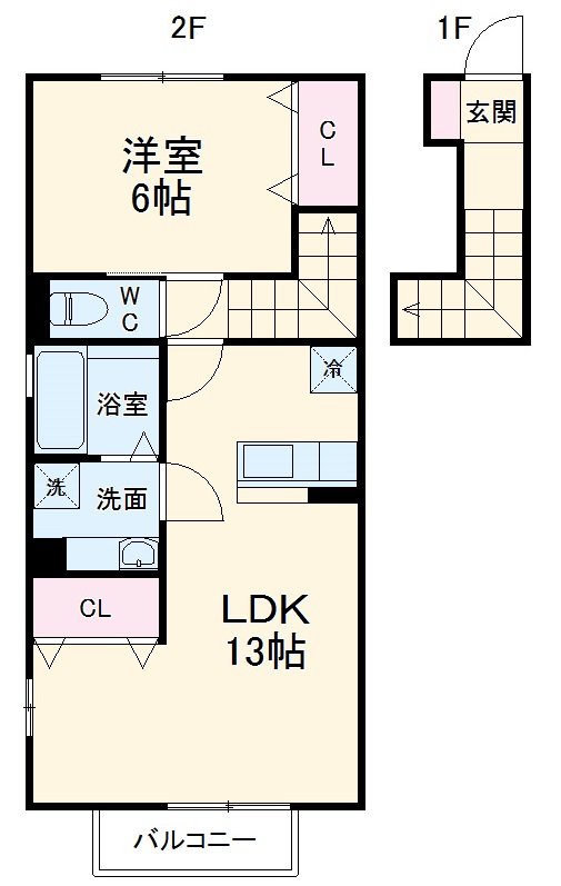 メゾンヒマワリの間取り