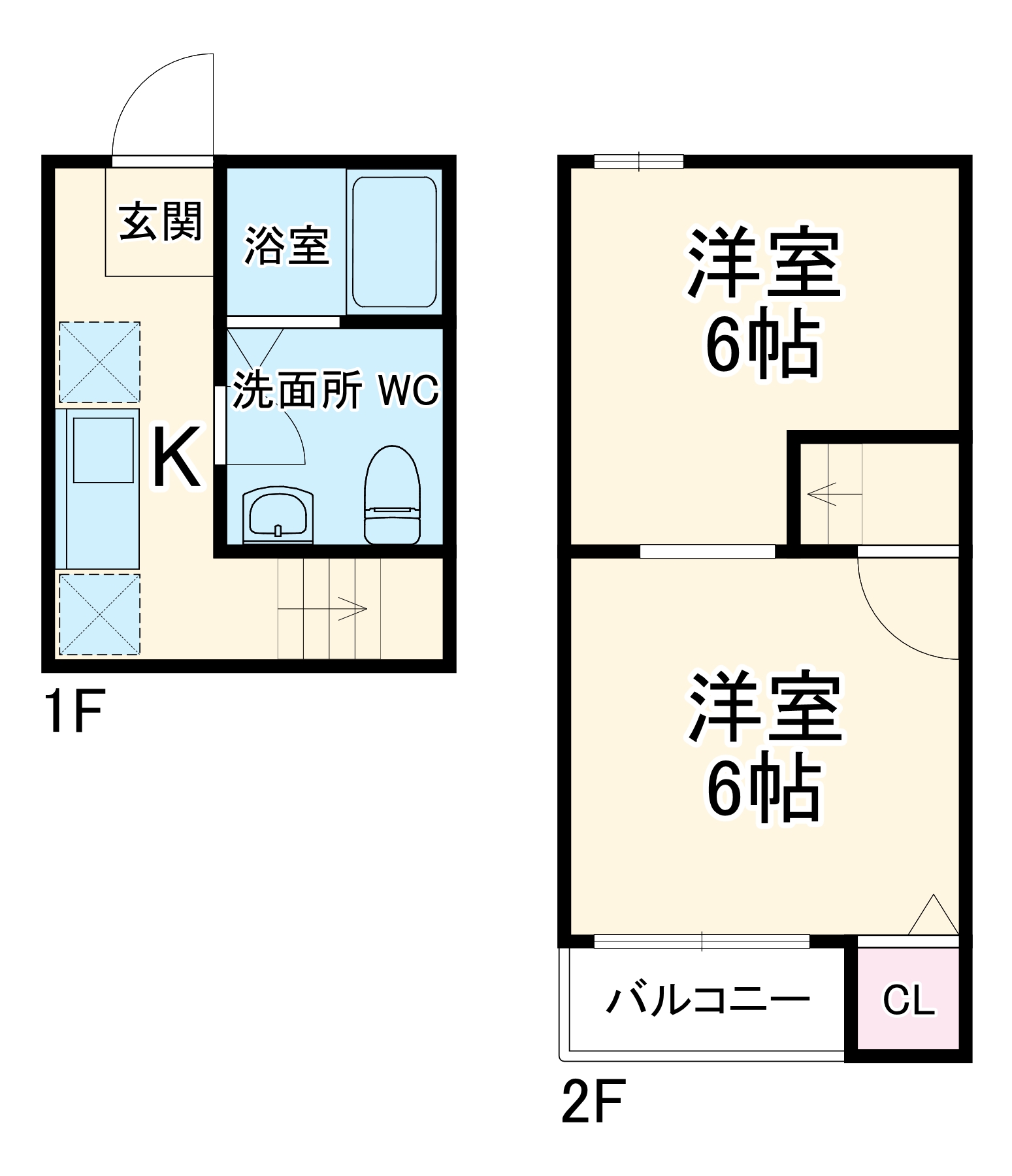 グランコンフォール米野IVの間取り