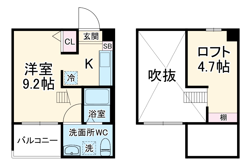 イースト クレッセントの間取り