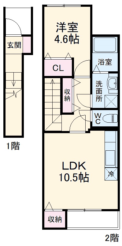 ベルゾーネ中村の間取り