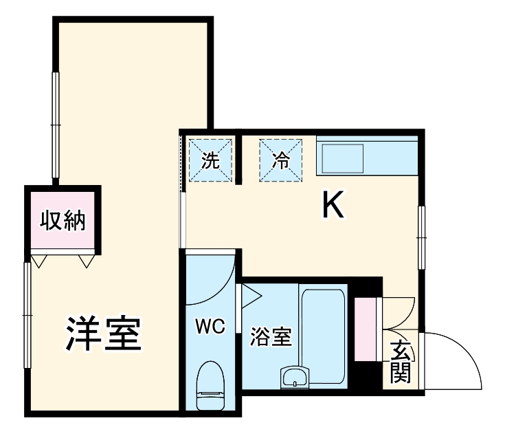 横山ハイツの間取り