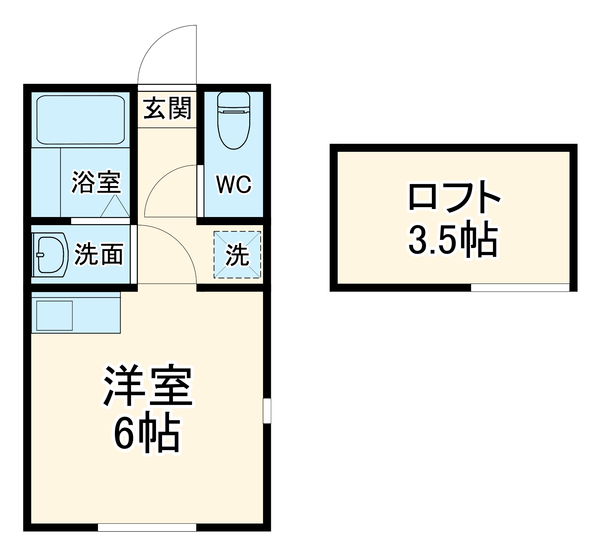 シャンブル港南の間取り