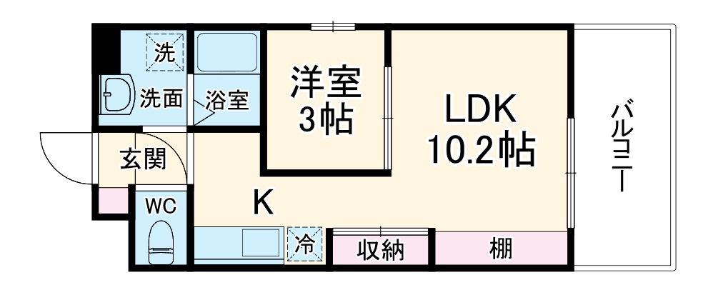 アビタシオン名駅南の間取り