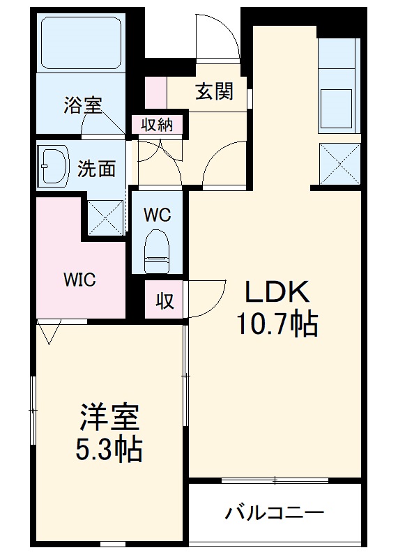 ディオール名駅の間取り