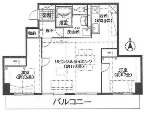 綾瀬プルミエの間取り