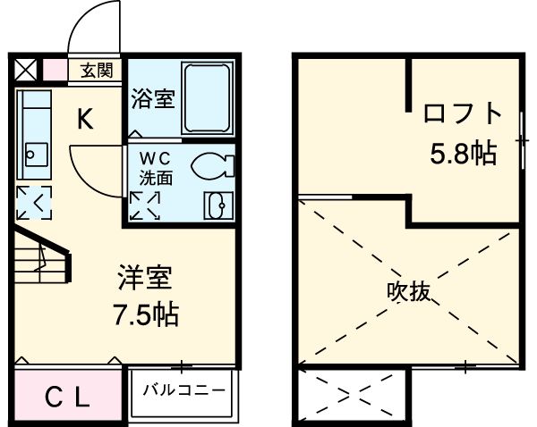 シャンティ中島の間取り
