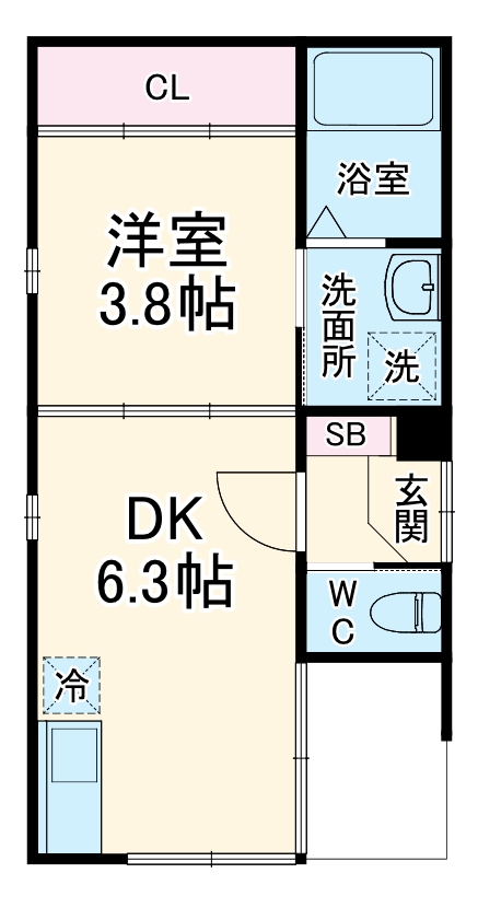ハーモニーテラス塩池町Ⅱの間取り