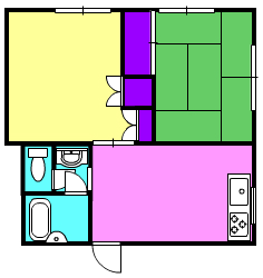 コーポ戸坂の間取り