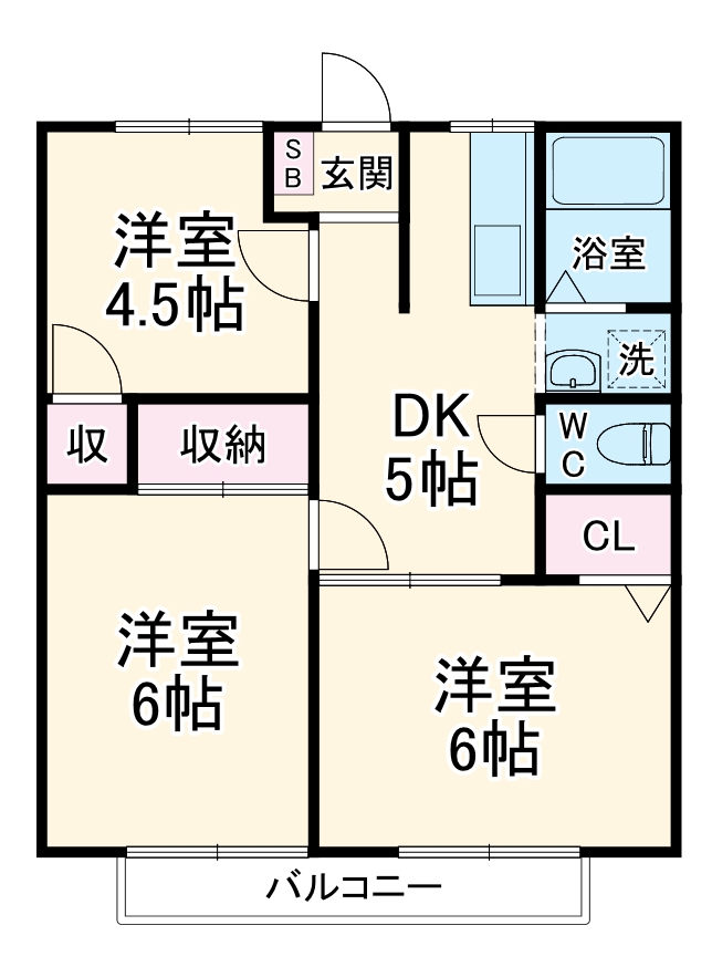 ロイヤルタカダヤBの間取り