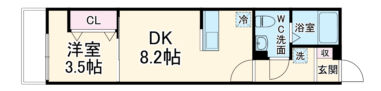 AJ勝田台の間取り