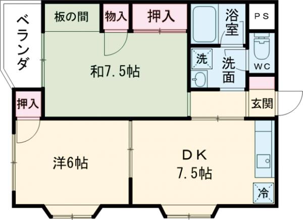 パレス細田の間取り