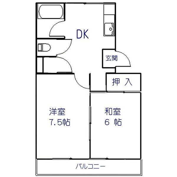 アサヒコーポラスの間取り