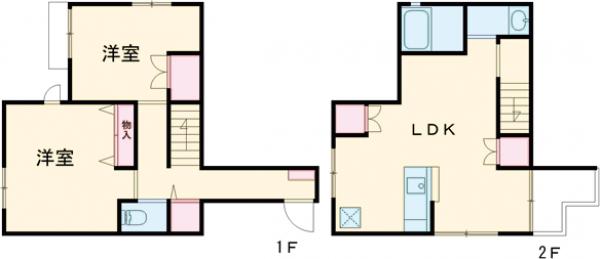 東小岩の完工年月(2019年3月)築の賃貸アパートの間取り