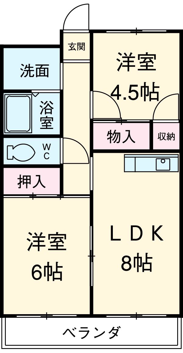 メゾンサンヒルの間取り