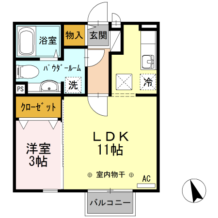 クレセントBの間取り