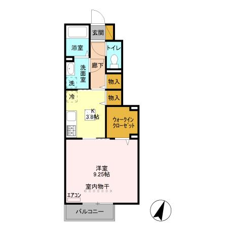 ハピネスⅢの間取り