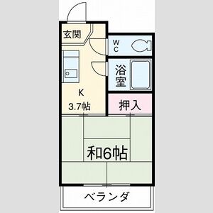シャンブル ブランシュの間取り
