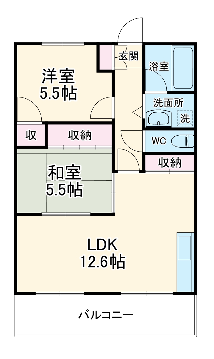 宝グランドハイツの間取り