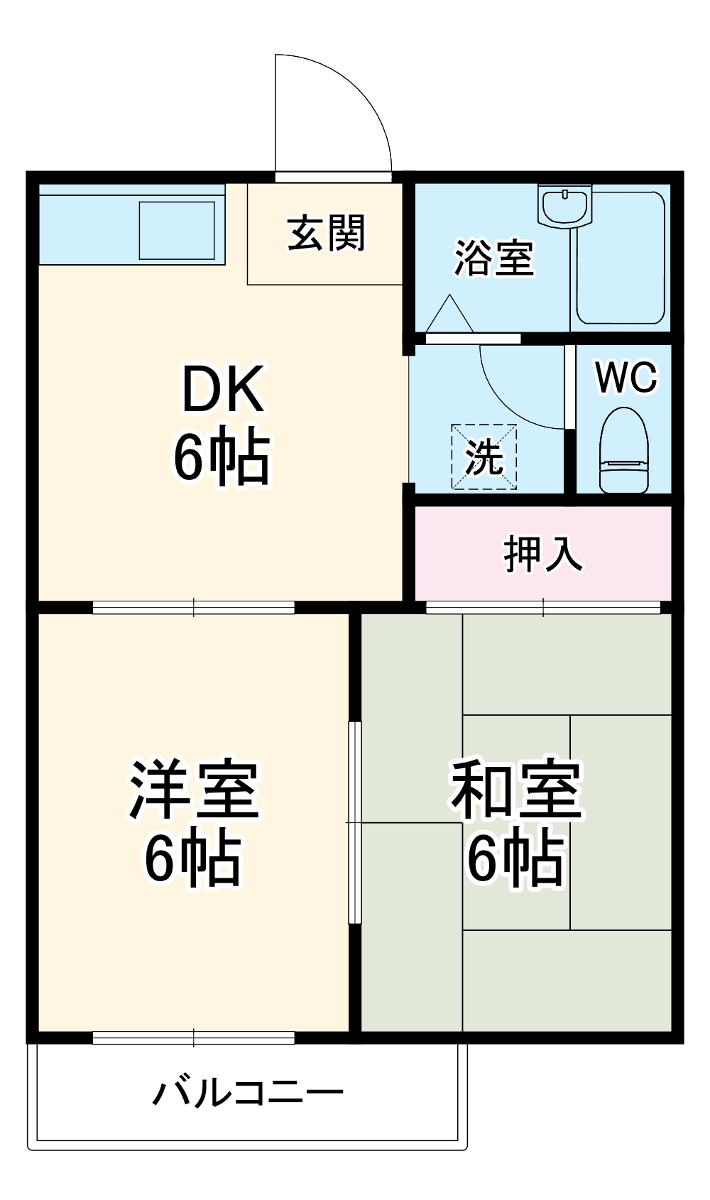 タウニーITOの間取り