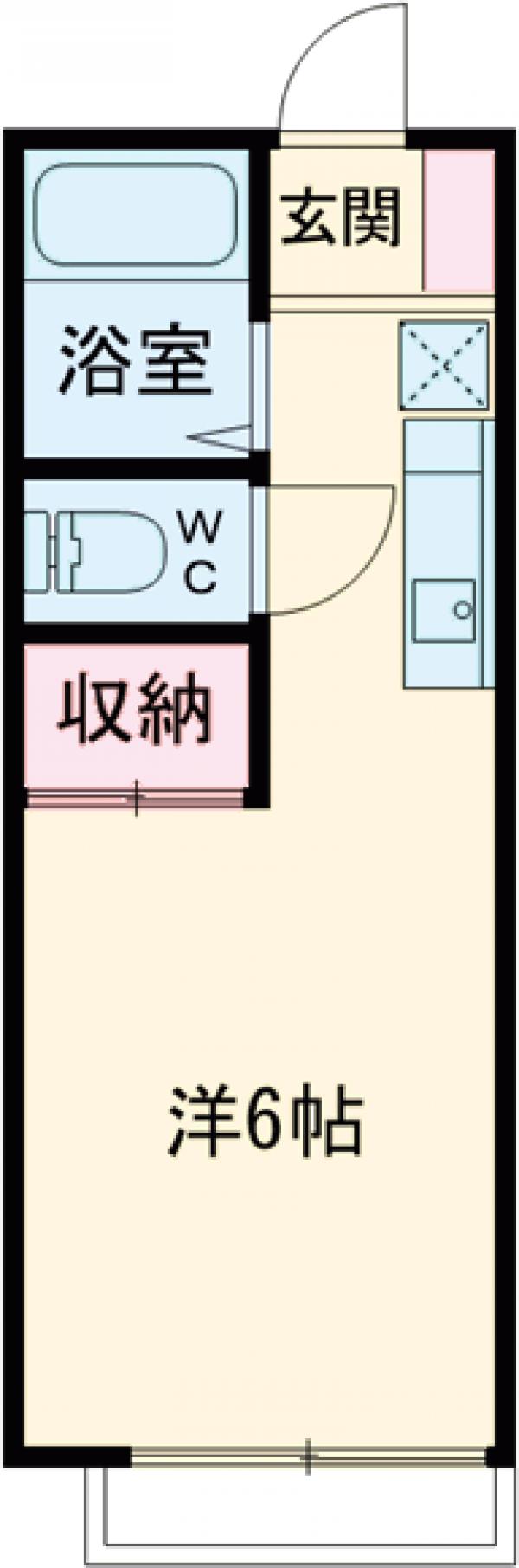 相原町の完工年月(1991年11月)築の賃貸アパートの間取り