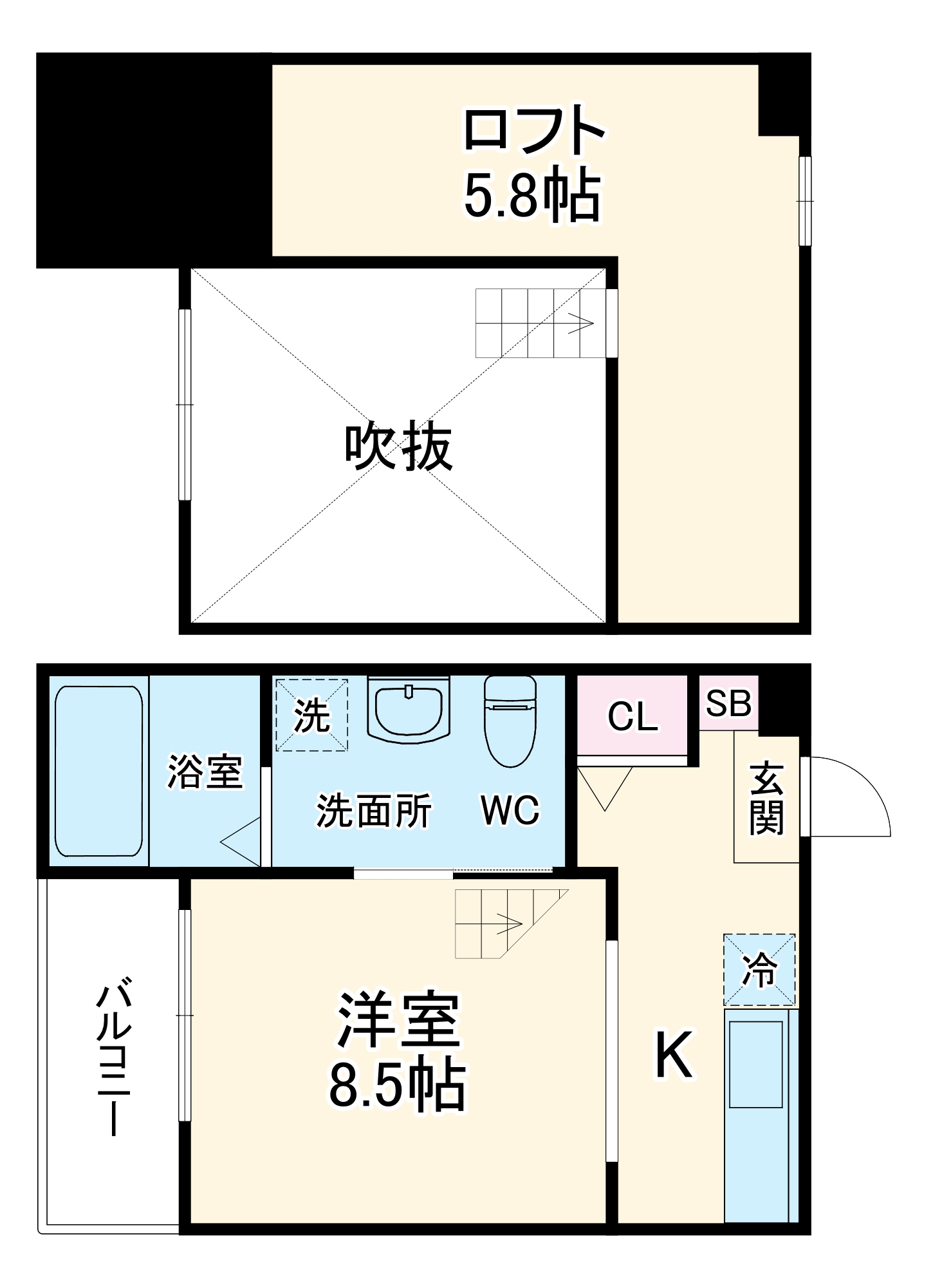 KAHALE小本の間取り