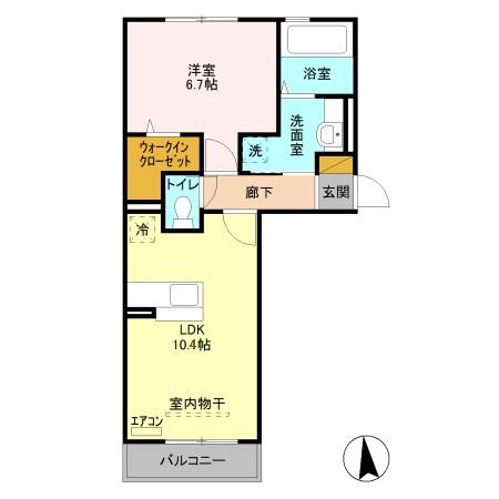 Droom-Bの間取り