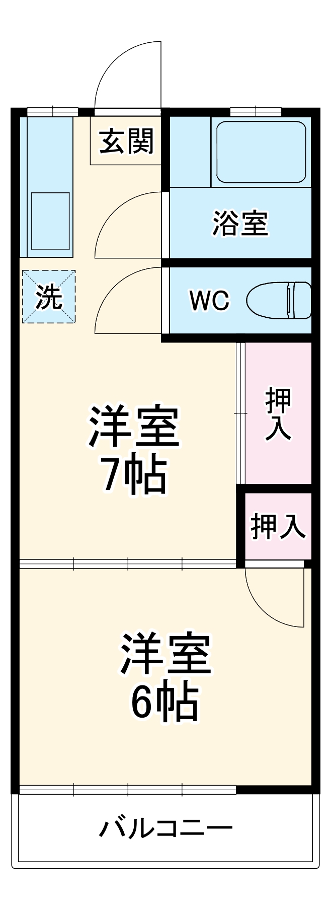 岡本荘の間取り