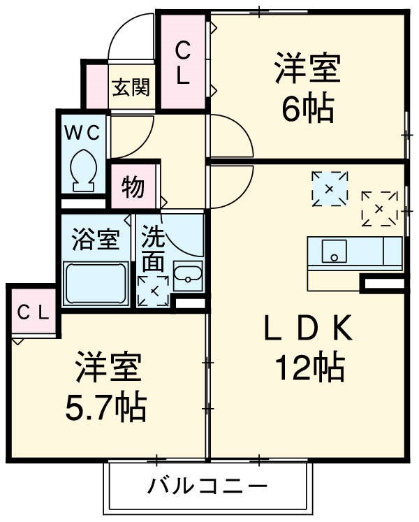 パストラル ソレイユの間取り