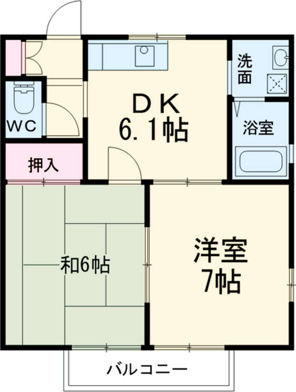 ヒルトップ金沢文庫Ⅱの間取り