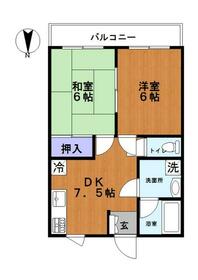 アイリスセゾン北綾瀬・402号室の間取り